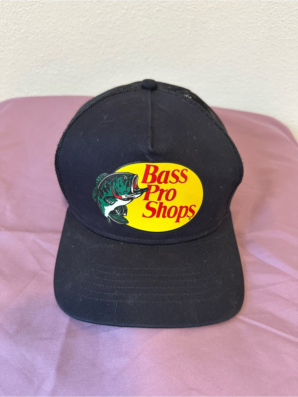 Bass Pro Shops Black Mesh Cap Adjustable